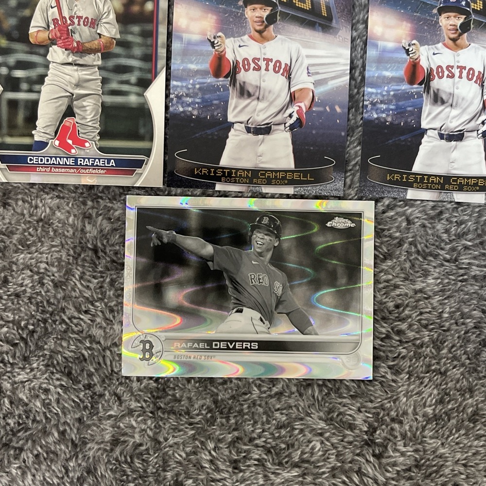 Boston Red Sox Baseball 21 Card Lot - Auto, Rookies,‎ Base, Insert, Parallel - Picture 9 of 9